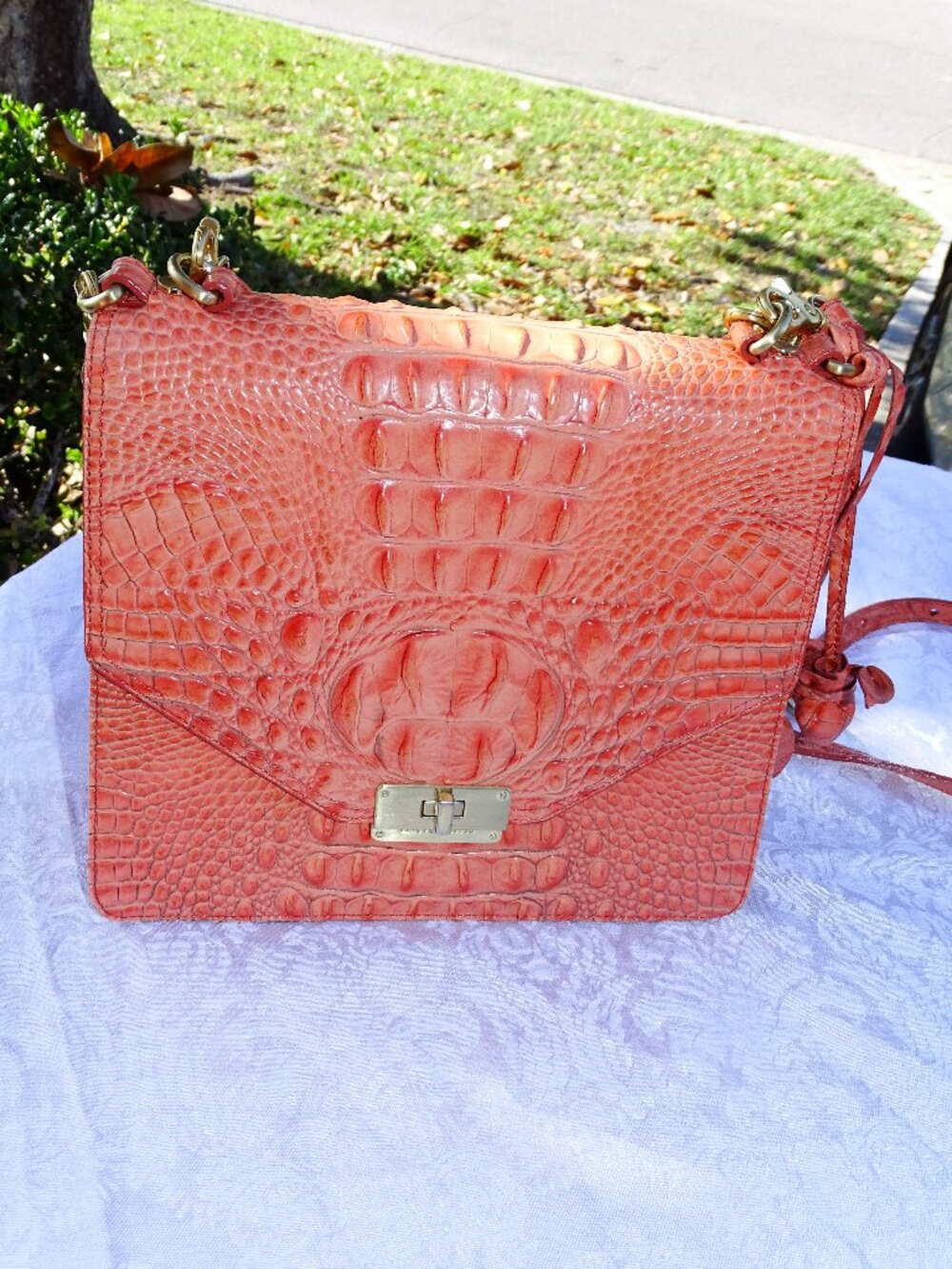 Brahmin Shoulder Bag Peach